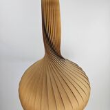 Large vintage hanging lamp veneer wood Hans Agne Jacobsson