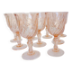 11 Arcoroc Rosaline stemmed glasses in pink glass 2106182