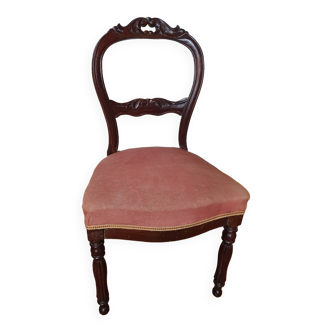 Louis Philippe style pink chair