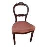 Chaise style Louis Philippe rosé