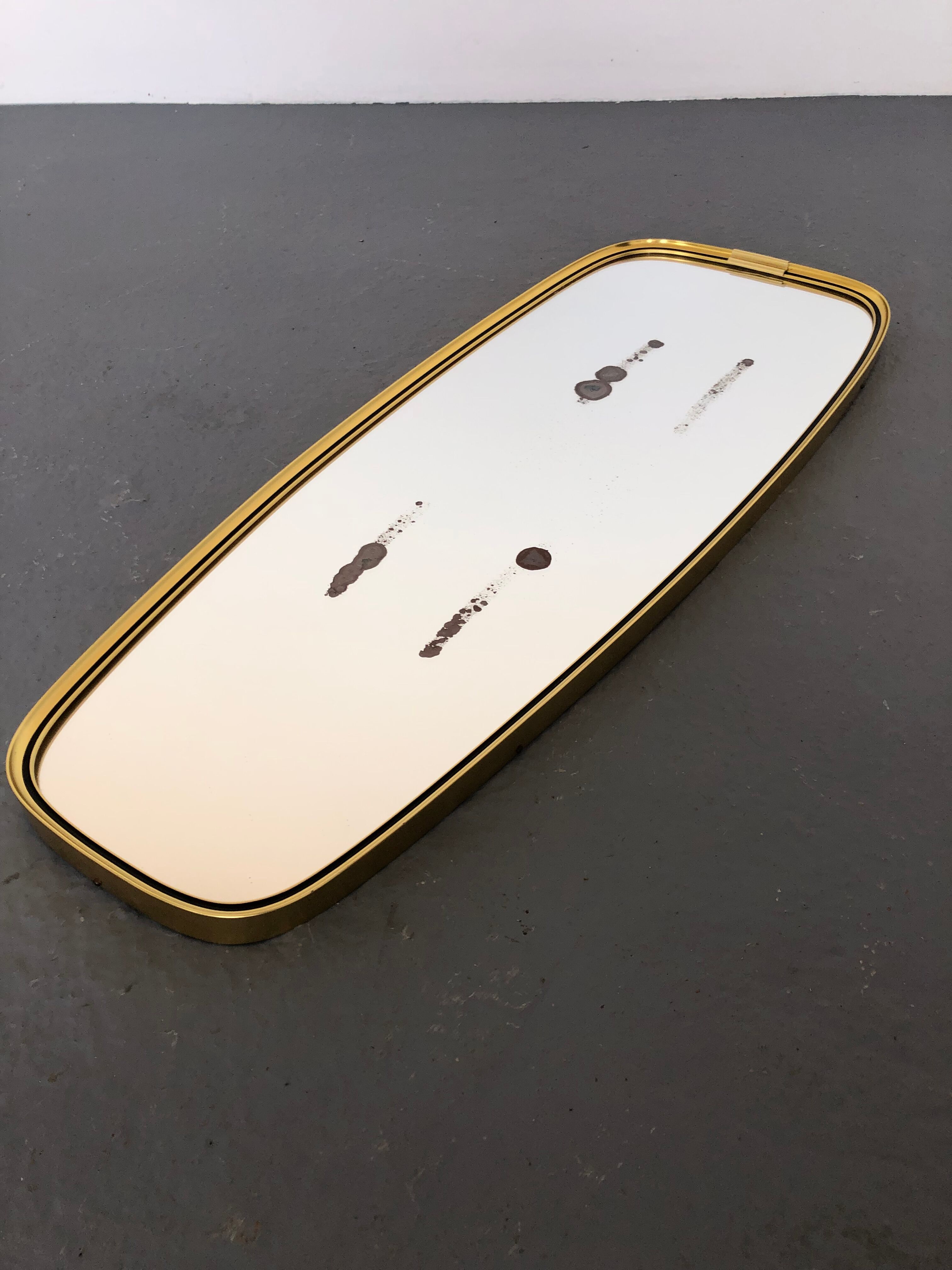 Miroir rockabilly années 1970 26x78cm