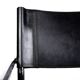 Paire de chaises Matteo Grassi MG5 cuir noir et chrome