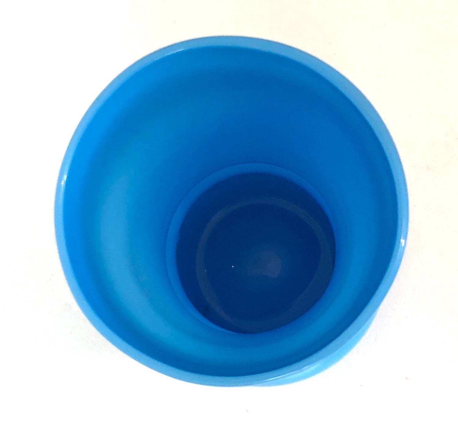 Blue Opaline Vase
