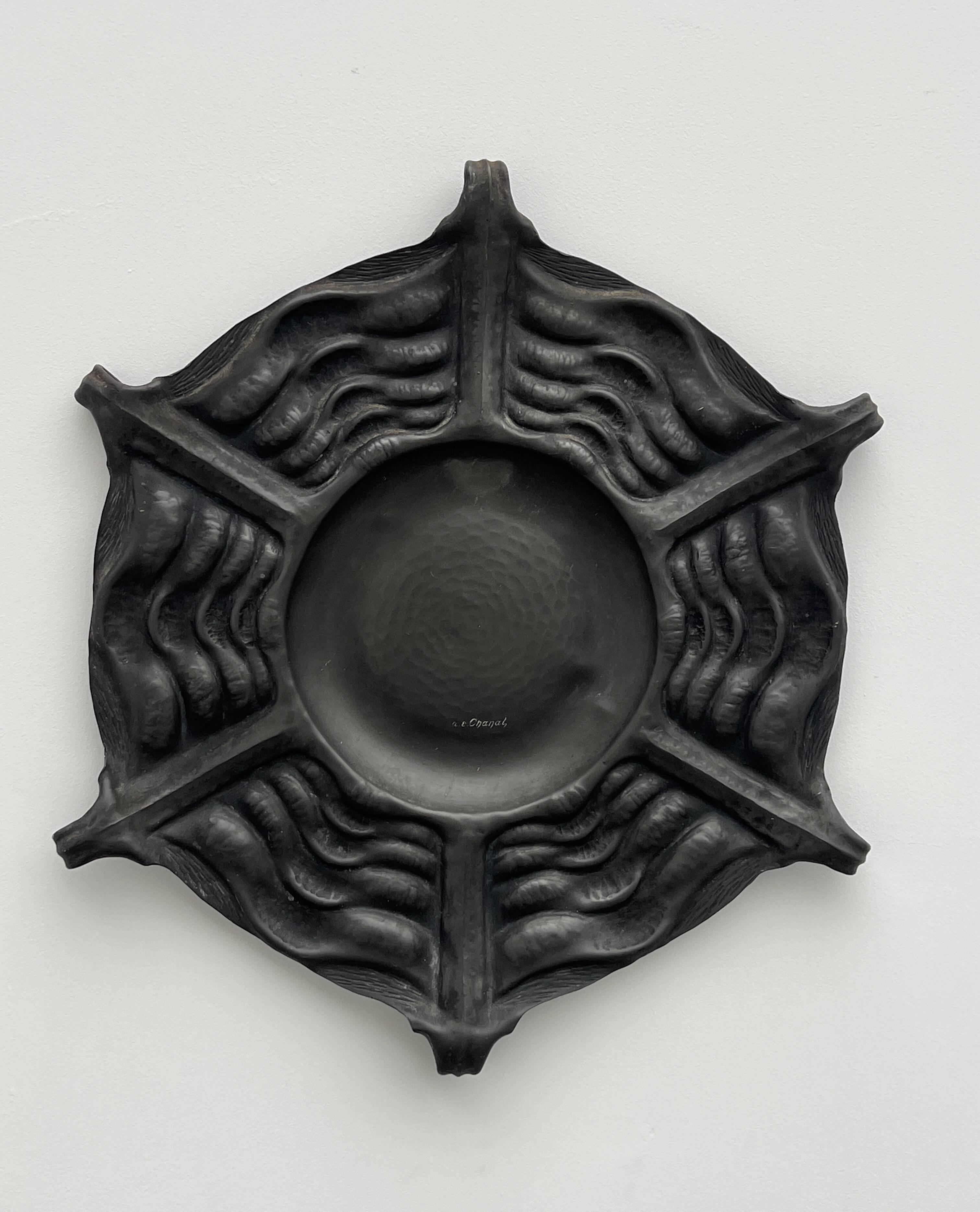 Repoussé Pewter Dish Alice & Eugène Chanal 1900/1925