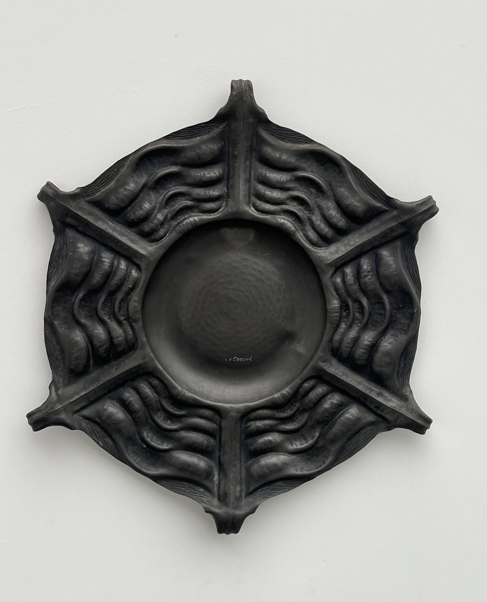 Repoussé Pewter Dish Alice & Eugène Chanal 1900/1925