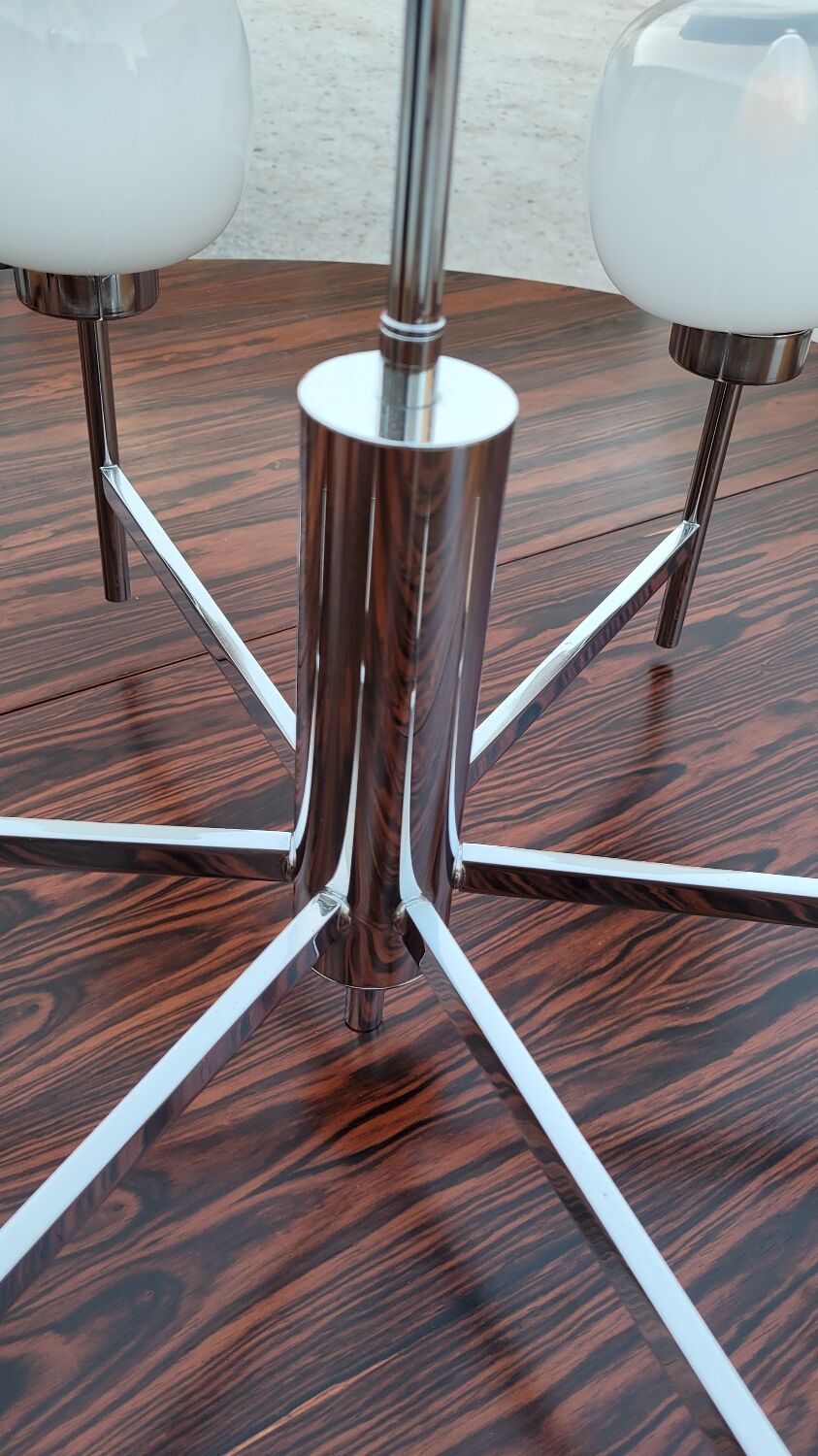 Gaetano Sciolari style designer chandelier, 1970s