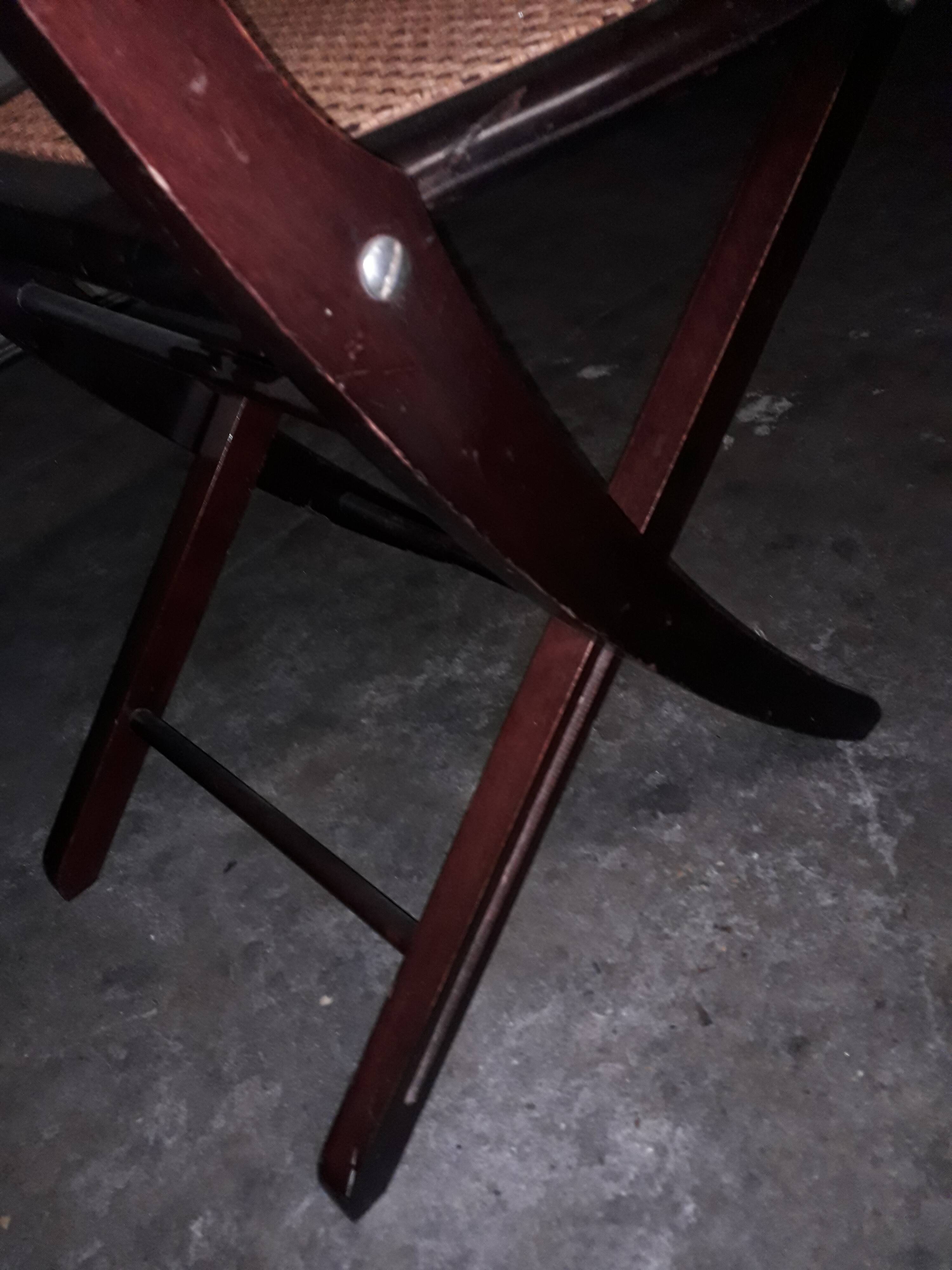 4 cane folding chairs