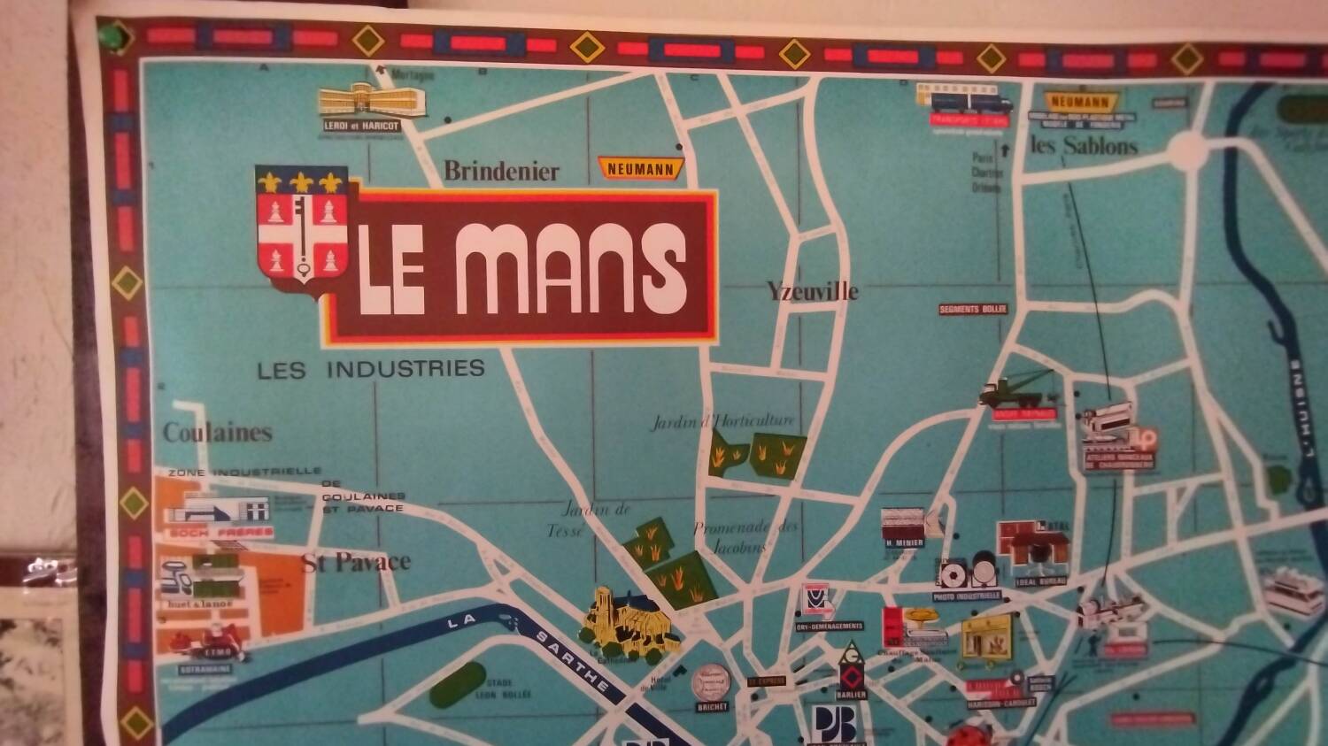 Vintage poster Industries Le Mans