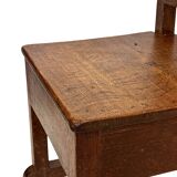 Art Deco High Back chair in oak minimalist design