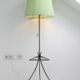 Lampadaire plissé des années 50 avec support.