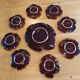 Vallauris Beretta service vine leaves - vintage 1950/1960 - 9 pieces