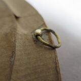 Curved mirror says witch wooden Golden 20th 33 cm