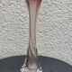 Soliflore vase in pink and purple glass, vintage corolla shape
