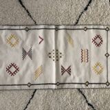 White Sabra Catus Silk Cushion