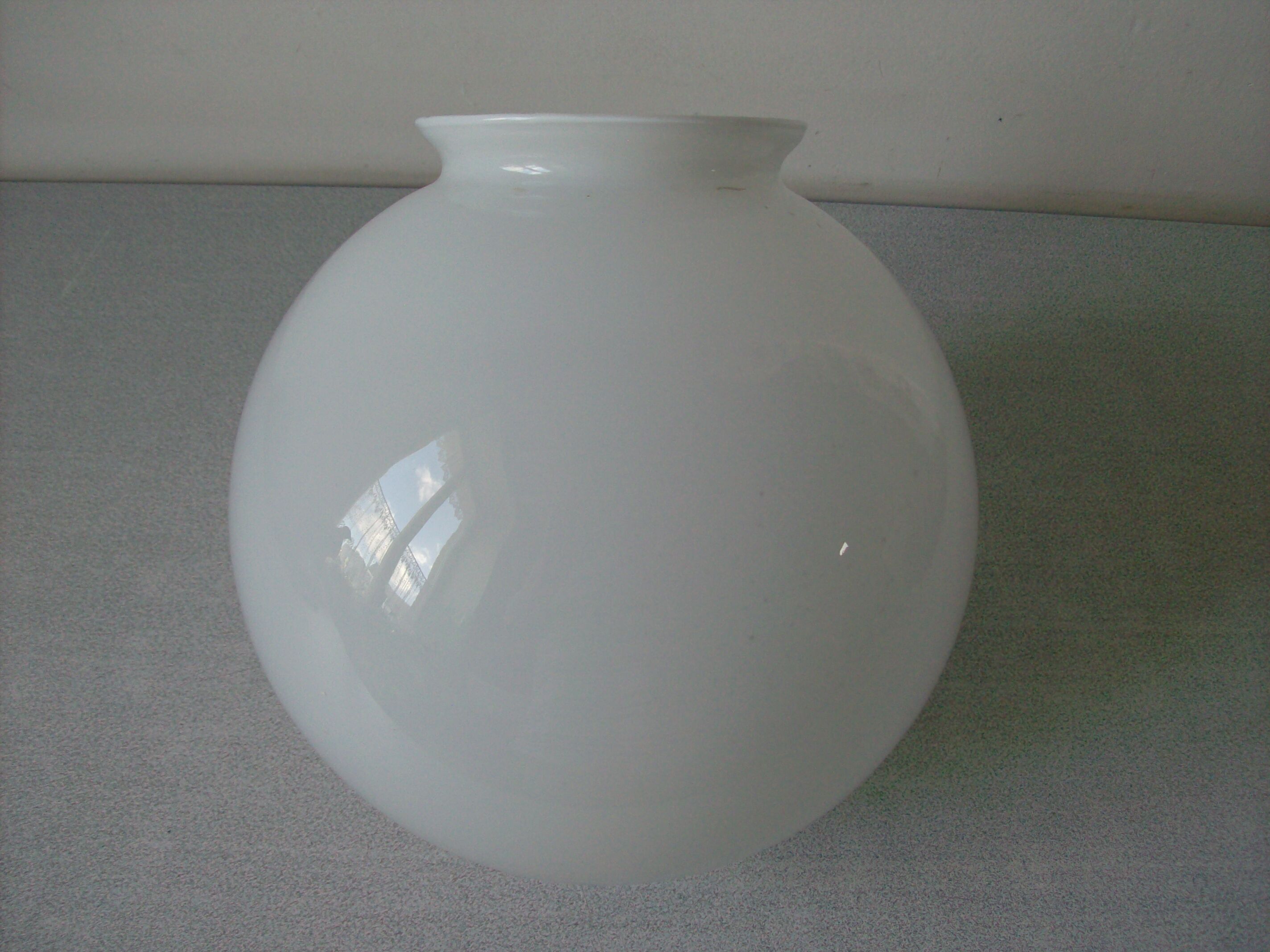 Old Globe Ball Sphere Glass Opaline Lamp Chandelier Light Fixture CD1 Vintage