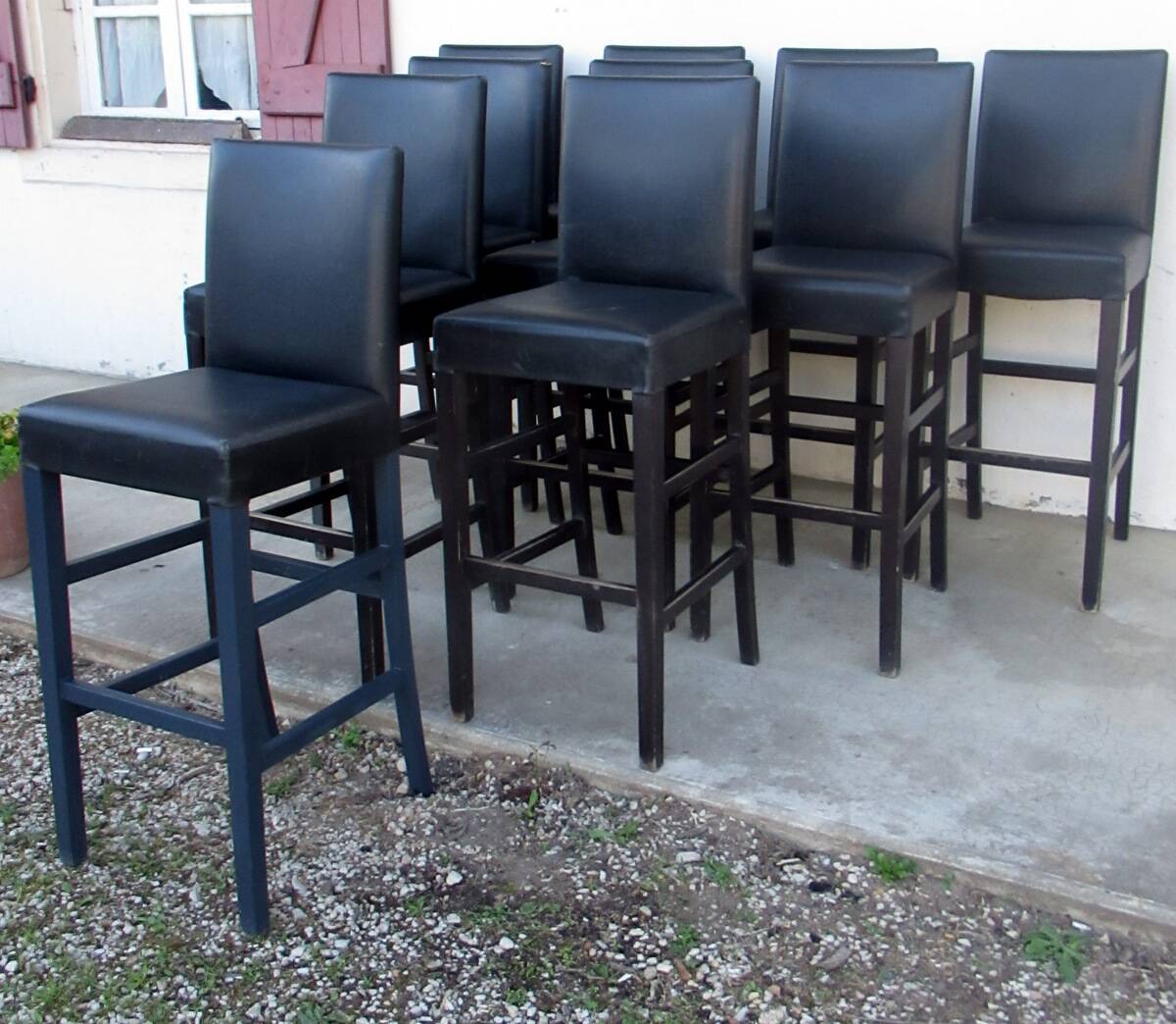 Série de 10 tabourets de bar