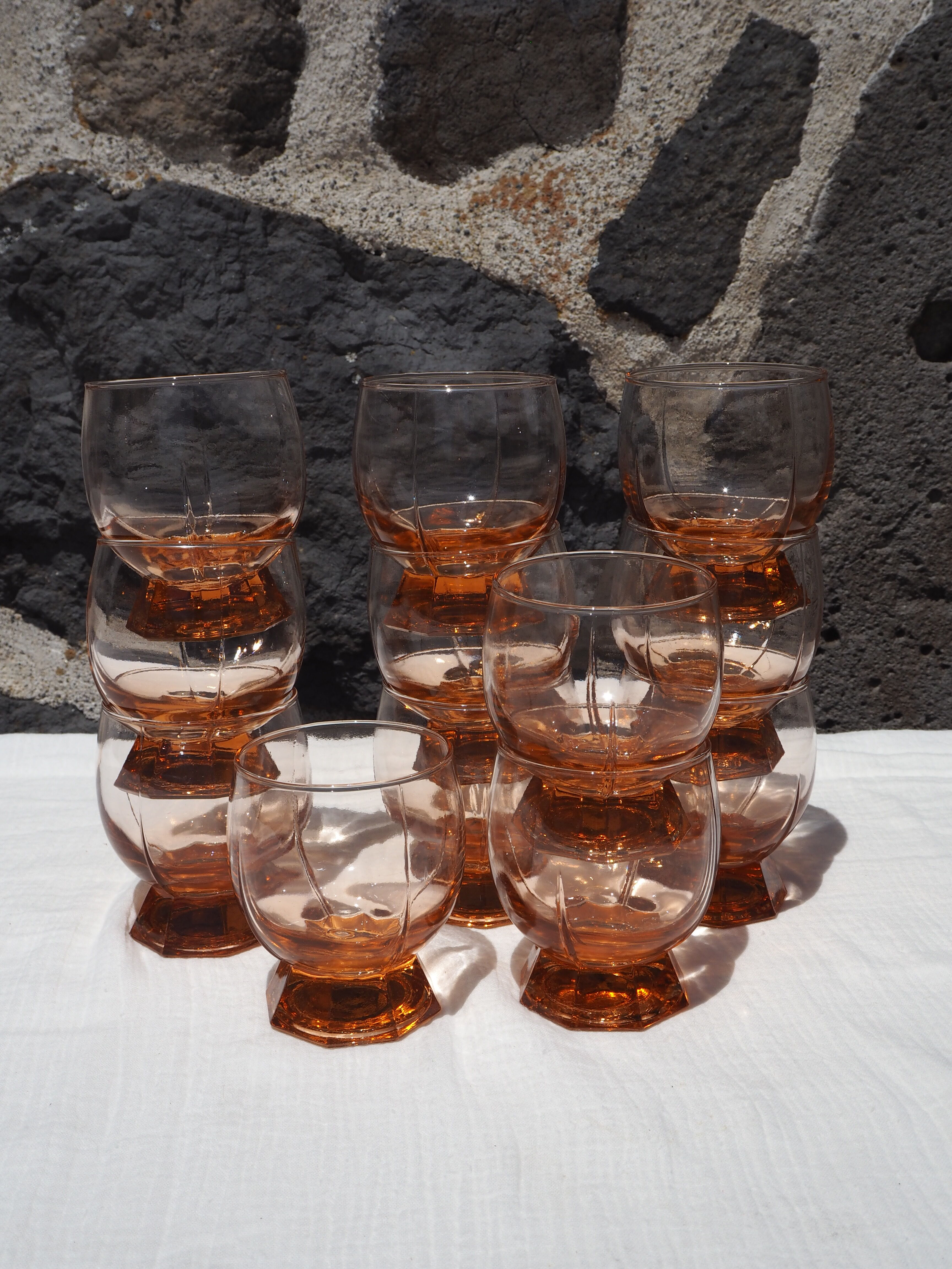 Set of 12 Rosaline glasses