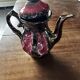 Vallauris Chrome Enameled Ceramic Teapot or Coffee Pot