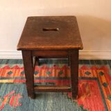 Oak work stool