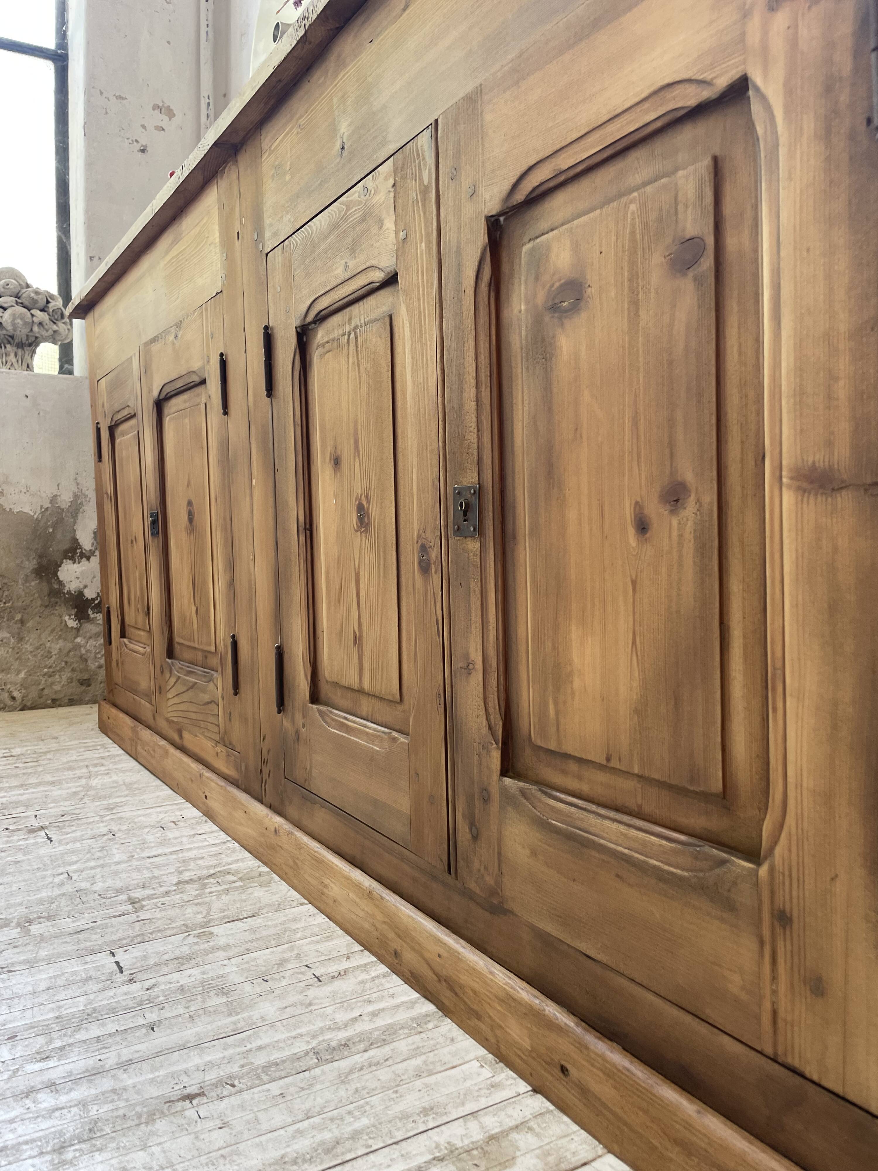 2m pine craft furniture sideboard