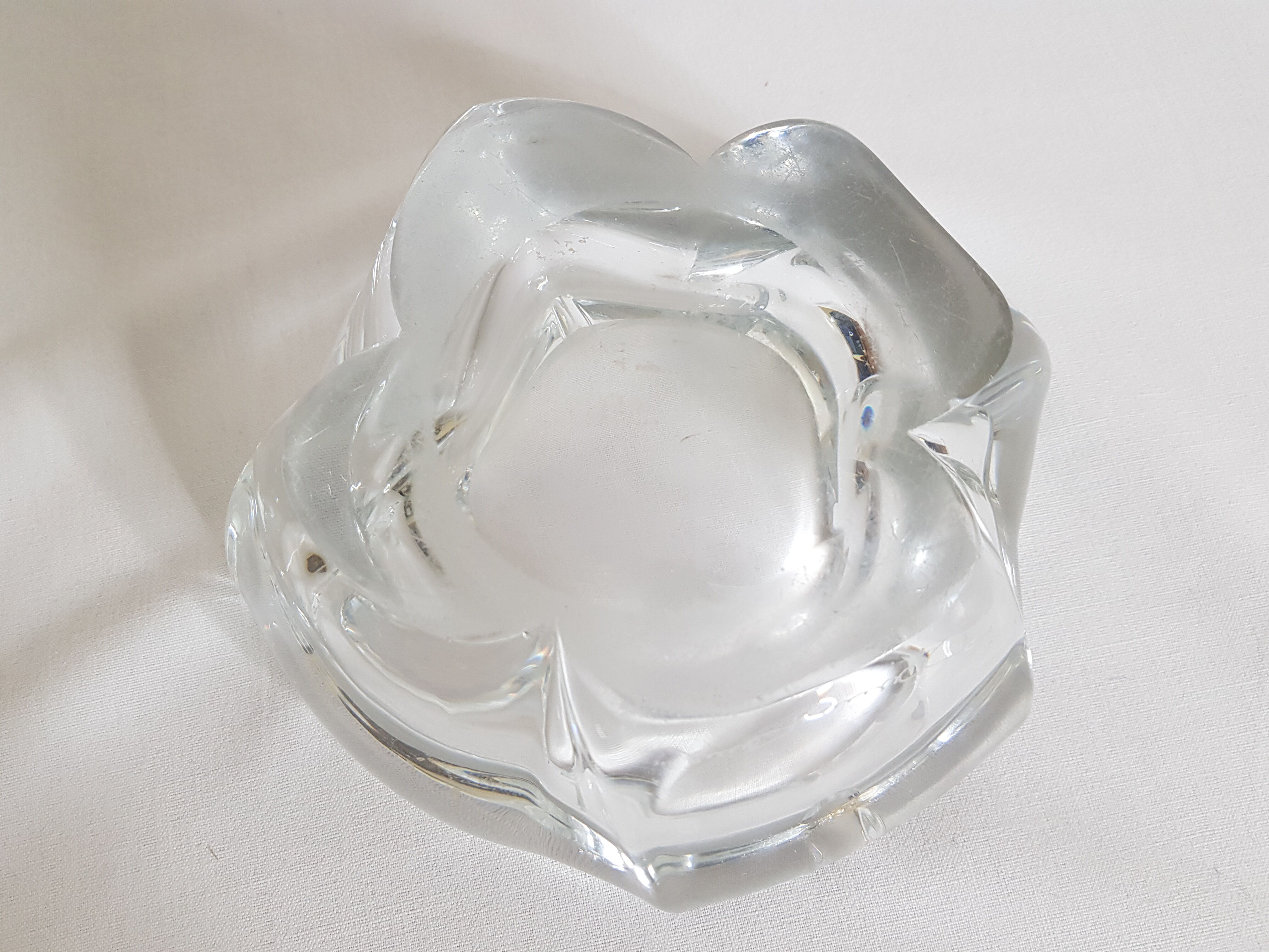 Crystal ashtray by Daum France 1960