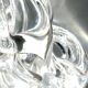 Pied de lampe en cristal Suède Fagerland Carl