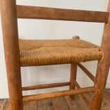 Set of 6 chairs in orne and straw