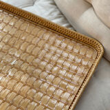 Vintage rattan tray