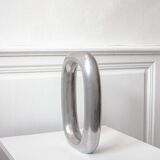 Vintage aluminium cast vase from the 1970s.