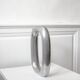 Vintage aluminium cast vase from the 1970s.