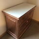 Old chest of drawers restored golden copper color