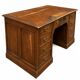 Pedestal desk in oak with a drawer unit