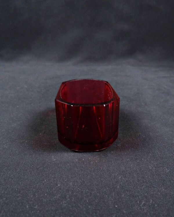 Vide poche en Cristal Moser Karlsbad Art Deco émaillé Améthyste et Or
