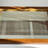 Art deco mirror 1920 wood and silver vintage