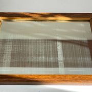 Art deco mirror 1920 wood and silver vintage