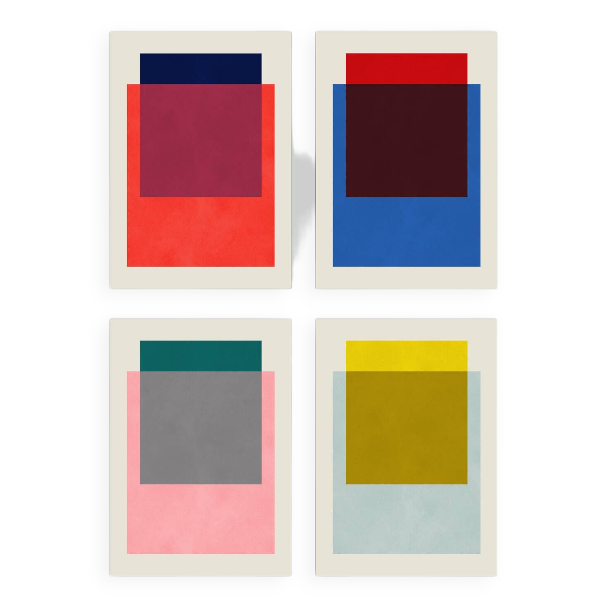 4 geometric art prints. Size (50x70cm)