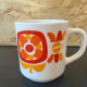 3 cups Mugs mobil 1972 designer Jean-Charles Meunier Arcopal editor