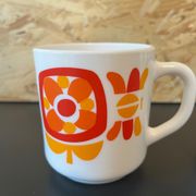 3 cups Mugs mobil 1972 designer Jean-Charles Meunier Arcopal editor