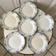 set of dessert plates in K&G Lunéville Iron Earth model "Angèle" late 19th century