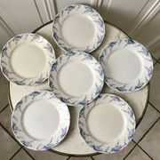set of dessert plates in K&G Lunéville Iron Earth model "Angèle" late 19th century