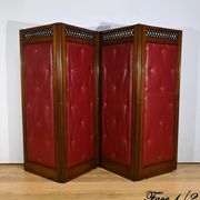 Four-Panel Mahogany Screen – First Part 20th Century