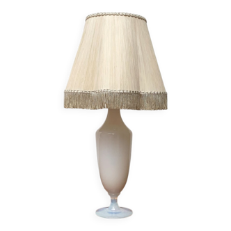 French opaline glass table lamp from the mid-century Sèvres, 1960s.