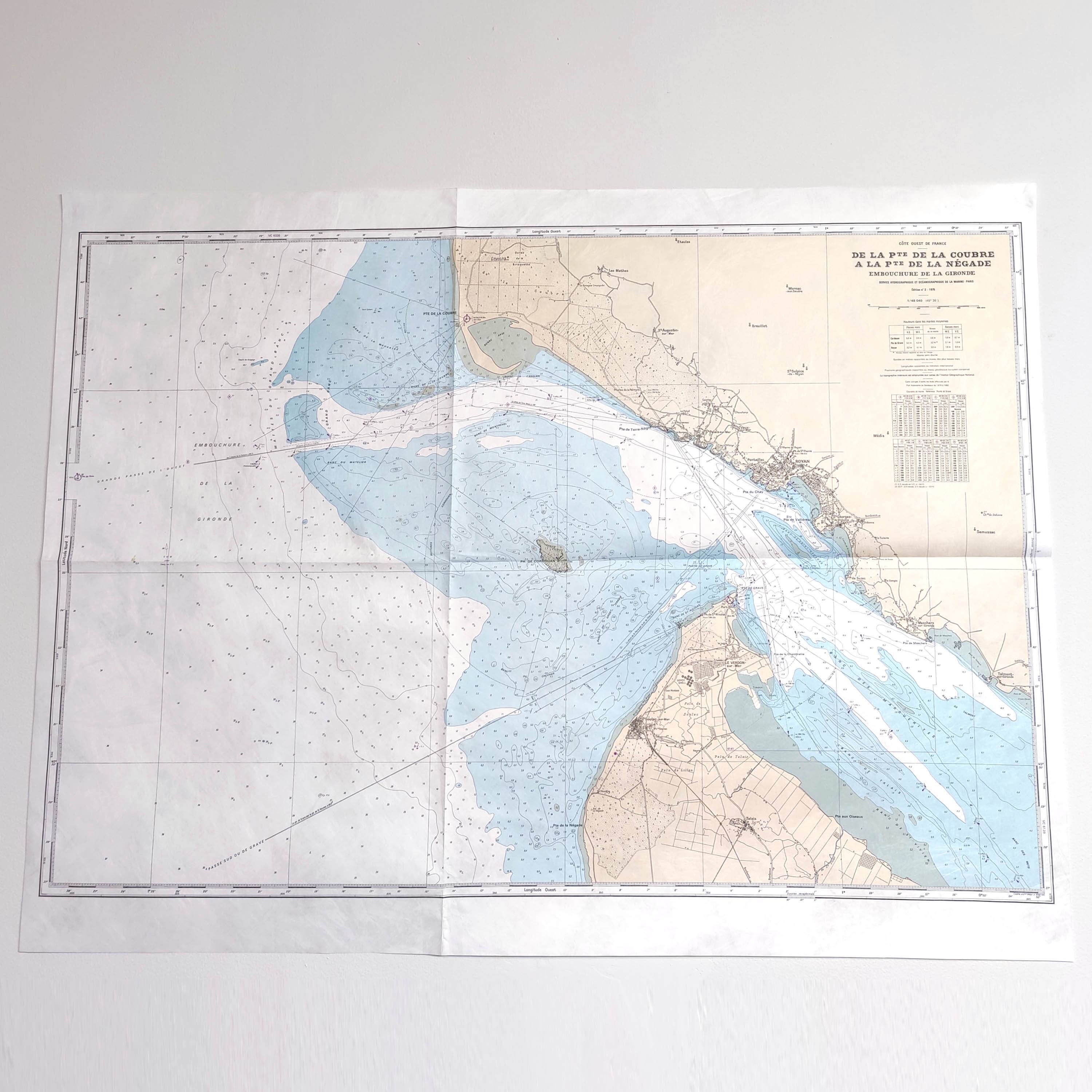 Map Royan Charente Maritime west coast France