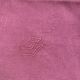 Set of 4 monogrammed BD napkins, rust, damask cotton and linen.