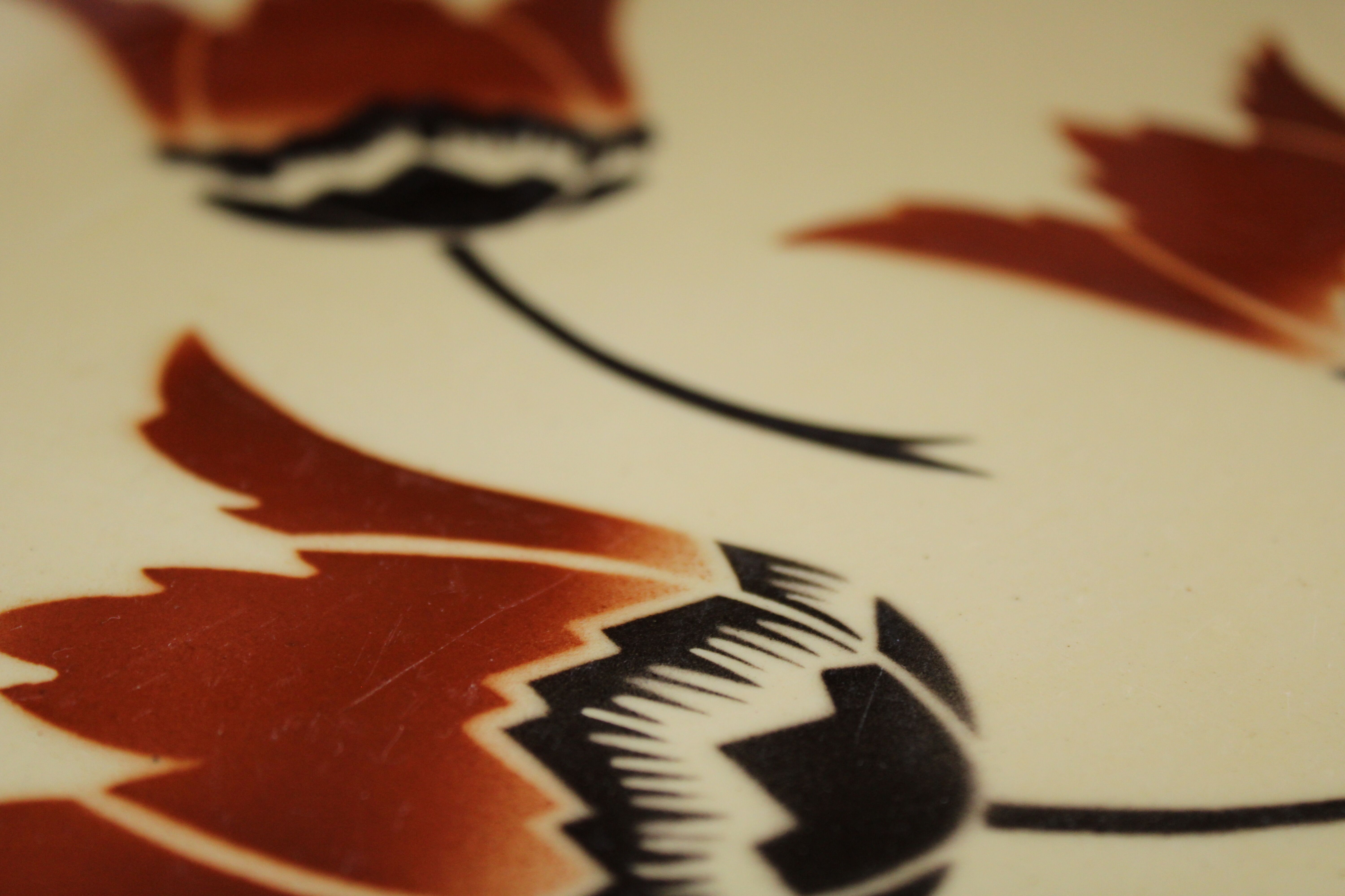 Badonviller Model Tulips Pie Dish