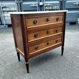 Commode style louis xvi ancienne plateau marbre