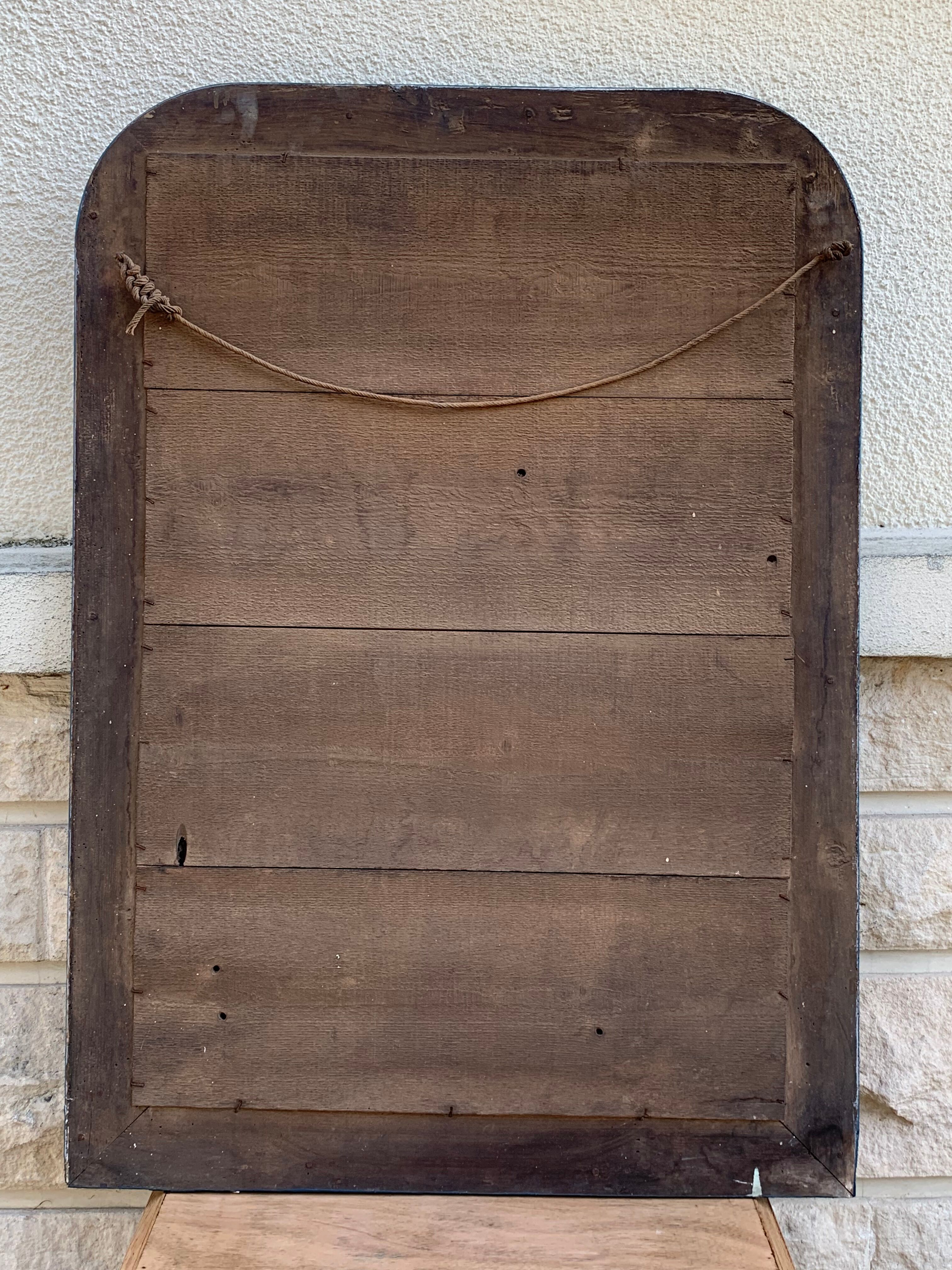 Mirror louis philippe 75x105 gray blue