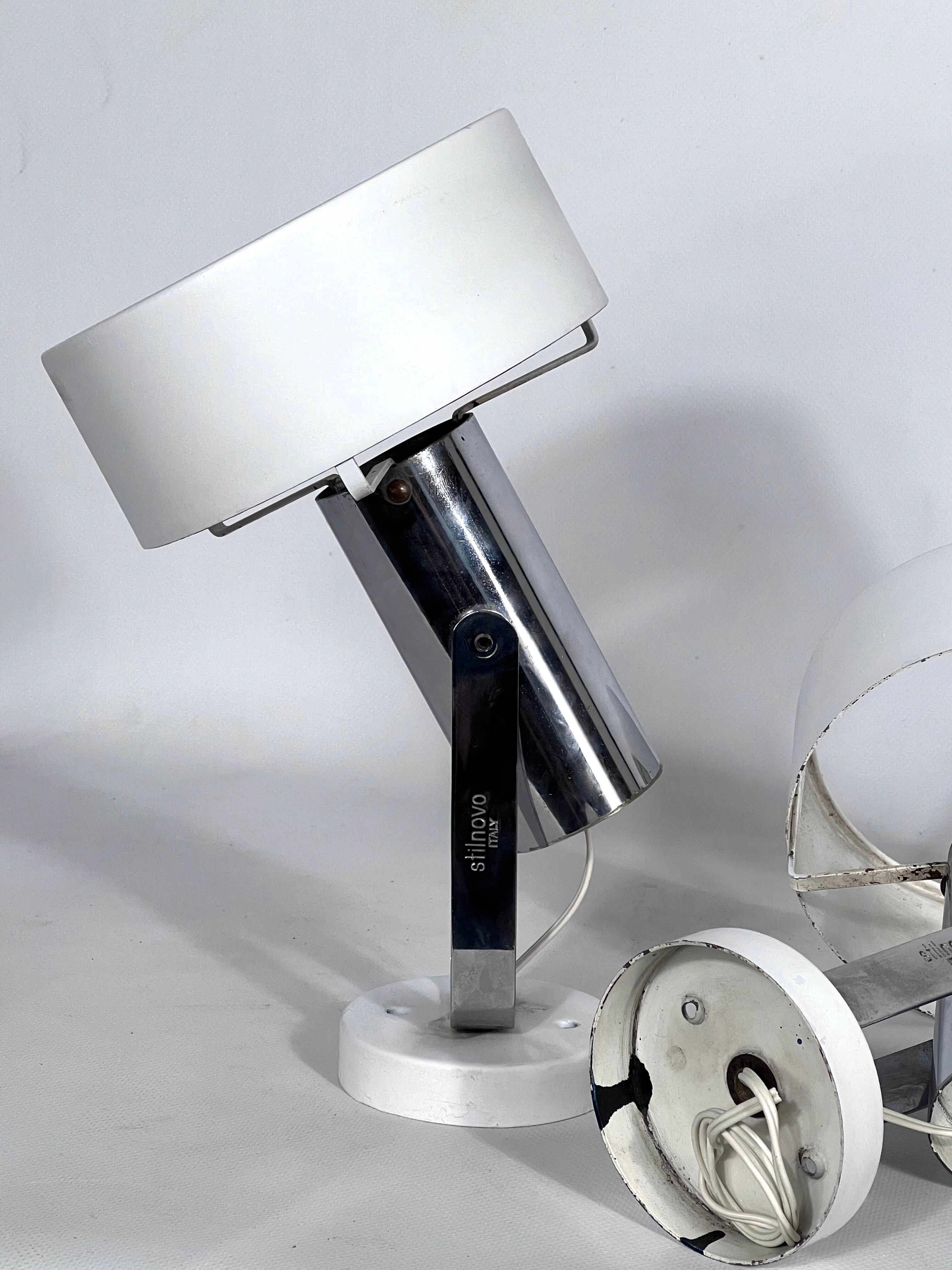 Stilnovo Milano, set of five orientable wall lights from 50s