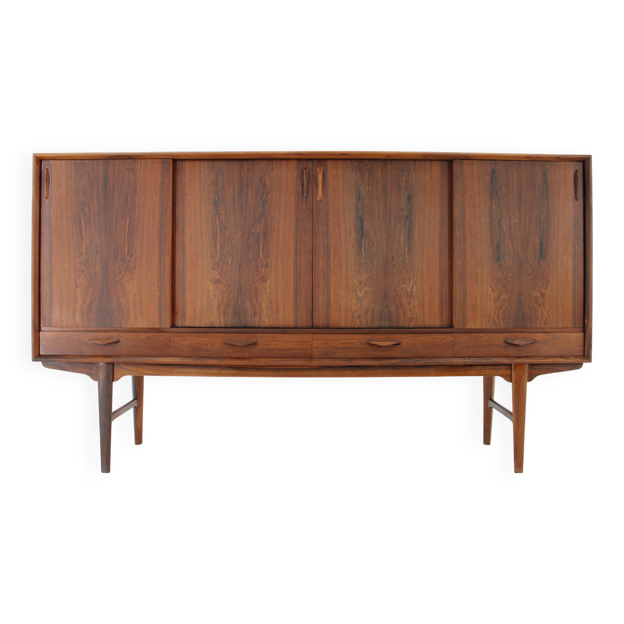 1960s H.P.Hansen Wooden Highboard , Denmark