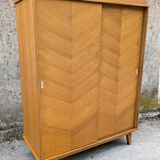 Vintage wardrobe with sliding doors